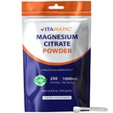 Vitamatisk Magnesium Citrate 1000mg per Servering Understøtter Muskel, Joint, og Heart Health 250 Bedste - 250 Servere
