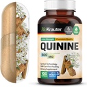 BIO KRAUTER Quinin for ben kramper kapsler 500 mg - 100 greve - Cinchona Bark pulver - Quinine kapsler - Vegan, Ingen Fillers