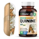 BIO KRAUTER Quinin for ben kramper kapsler 500 mg - 100 greve - Cinchona Bark pulver - Quinine kapsler - Vegan, Ingen Fillers
