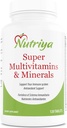 Nutriya Super Multivitaminer og mineraler - for kvinder og mænd - mere end 70 Vitamin, Mineraler, antioxidanter, Aminosyre - understøtter cellulær energi produktion og immunsystem sundhed