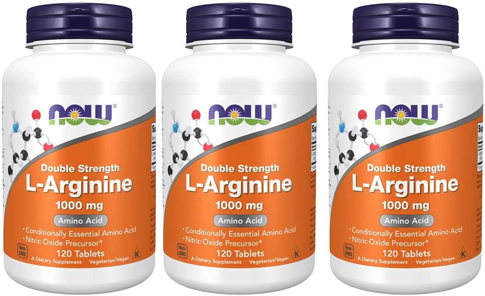 Foods L- arginin 1000mg, 120 tabletter (pakning med 3)