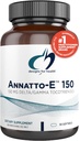 Design for sundhed Annatto- E 150mg Tocotrienoler - DeltaGold Vitamin E Complex supplement med Delta + Gamma Tocotrienols - Kardiovaskulær, sund aldring + Antioxidant Support - Non- GMO (30 Softgels)