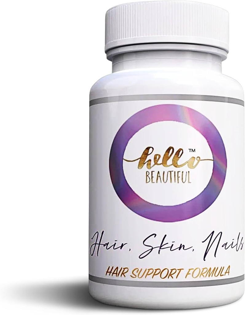 Hej Smukke hår hud og negle Vitaminer til kvinder - Hårvækst Vitaminer - Biotin supplement til hårtab - Negle vækst energi Vitaminer til kvinder - 5000 mcg