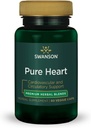 Swanson Pure Heart Cardiovaskulær Circulatory Health Antioxidant Resveratrol Blood Pressure Cholesterol Support Herbal Supplement 60 Veggie Kapsler (Veg Caps) Vegan
