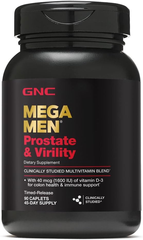 GNC Mega Mænd prostata og virilitet Multivitamin, understøtter optimal seksuel sundhed og prostata sundhed, 90 Greve