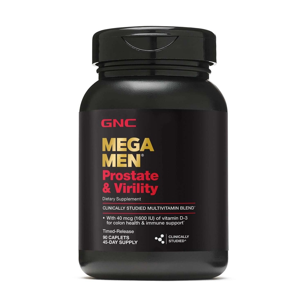GNC Mega Mænd prostata og virilitet Multivitamin, understøtter optimal seksuel sundhed og prostata sundhed, 90 Greve