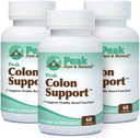 Peak Pure & Natural Colon Support - Colon Cleanse og Detox supplement til fordøjelsessygdomme - Gut Health Support med Inulin og Senna Leaf Ekstrakter - med fibre, Prebiotika, og Probiotika - 3 Pack