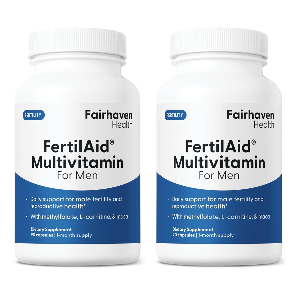 Fairhaven sundhed Fertilitet for mænd Fertilitet Kosttilskud til mænd to måneder Supply 124; Greve, Motilitet Support Pre- Conception for ham 124; Mand Fertilitet Support Inkluderer L- carnitin, Zink124; 2 flasker