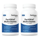 Fairhaven sundhed Fertilitet for mænd Fertilitet Kosttilskud til mænd to måneder Supply 124; Greve, Motilitet Support Pre- Conception for ham 124; Mand Fertilitet Support Inkluderer L- carnitin, Zink124; 2 flasker