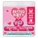 Bedre Booty Glute Scoop, Kreatin for kvinder Creatin + L 'Glutamin Aminosyre, Perfect Drink Mix Supplement, Unflavored (300 Bedste, 30 Servering)