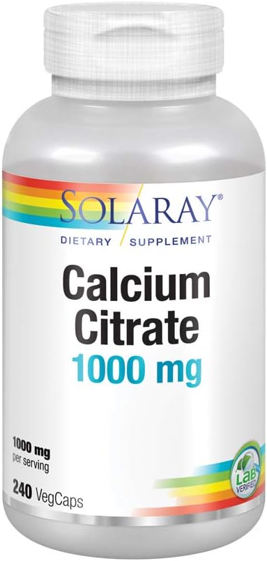 Solaray Calciumcitrat, 1000 mg, 240 VegCaps