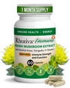 Immunstøtte, Energy Booster med C-vitamin, D3 og Zink supplement, Rhodiola Rosea, Reishi Mushroom Extract, Astragalus, Samlet Wellness og Daily Habit - 60 kapsler