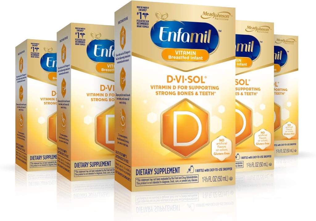 Enfamil D- Vi- Sol D- vitamintilskud Drops 50 ml (Pakninger med 5)