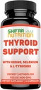 SHIFAA NUTRITION Halal Thyroid Support 30 Servering af ikke-GMO-relief supplement w / B12, jod, selenium, L-Tyrosine