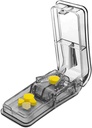 Pill Cutter til små eller store piller. Den bedste multiple Pill Splitter nogensinde! Design i USA. Doubles som en Pill Box. Ikke egnet til små piller. Keychain Pill Holder Som en bonus. (Gray)
