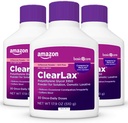 Basic Care ClearLax, Polyethylen Glycol 3350 Powder for Solution, Osmotic Laxative, Unflavored, 1,11 pund (pakning med 3)