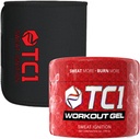TC1 Sved Mere Bundle omfatter regelmæssig størrelse Sweat bælte og tematisk Sweat Gel workout Enhancer med Capsaicin
