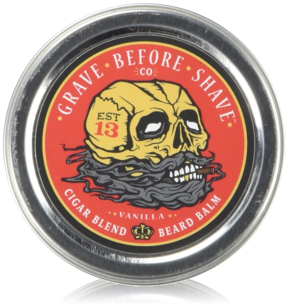 Grave før bark ™ Cigar Blend Beard Balm (Cigar / Vanilla duft) (2 oz.)