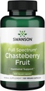 Swanson Chasteberry Fruit - Herbal supplement fremme kvinders sundhed & menopausale & menstruation support - Kan støtte balance & hudsundhed - (120 kapsler, 400mg hver)