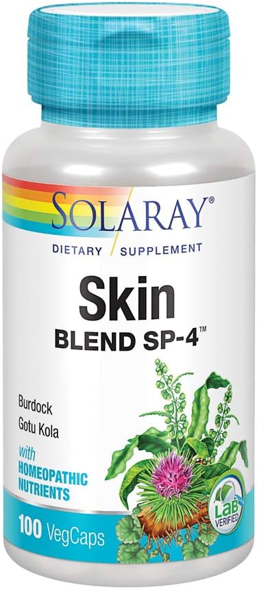 SOLARAY Skin Blend SP-4; Herbal Blend w / Cell Salt Nutrients to Help Support Sund Skin