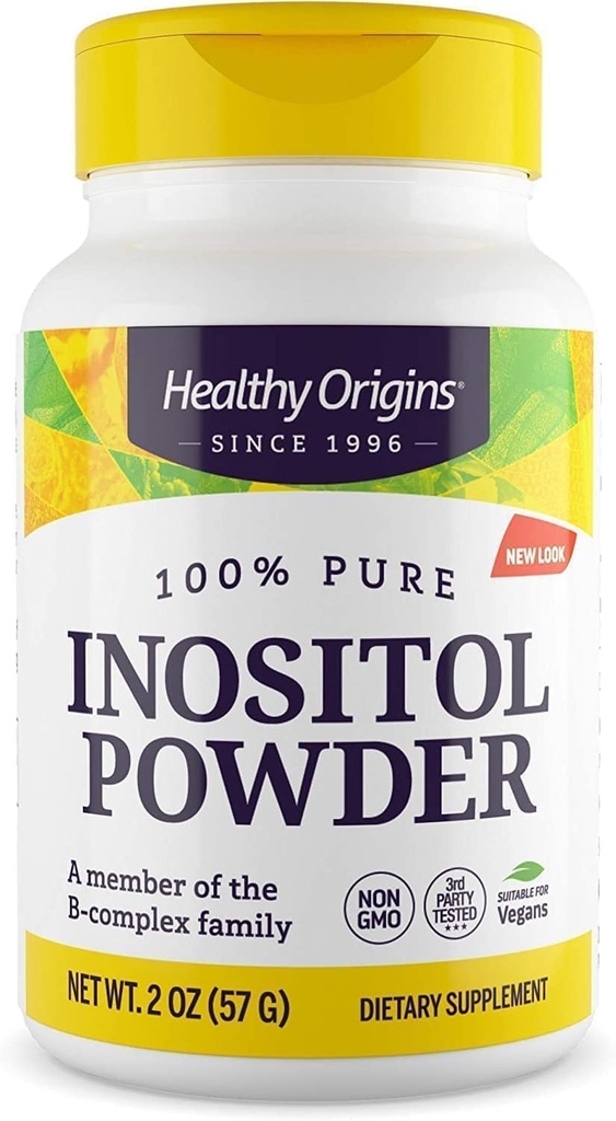 Sunde origin Inositol pulver, 56, 7 g - for hud, hår & negle sundhed - vitamin B8 pulver supplement - en del af B Complex familie - Vegan, ikke-GMO & gluten- Free Supplement - 2 Oz