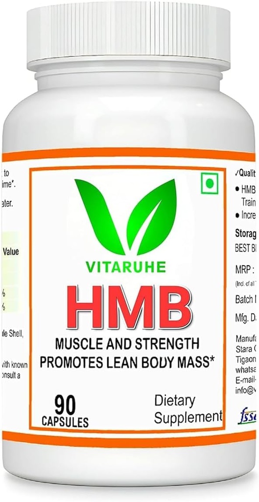 Generisk Senta HMB Supplement 1000mg. Understøtter muskelvækst, retention & Lean Muscle Mass