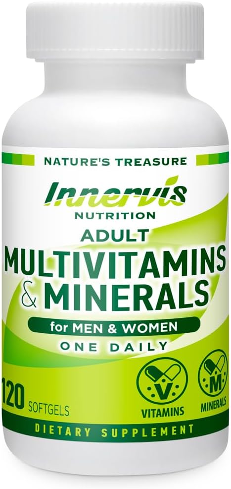 Multivitaminer og mineraler til mænd og kvinder - immunforsvar, energi & antioxidant support, 120 bløddele