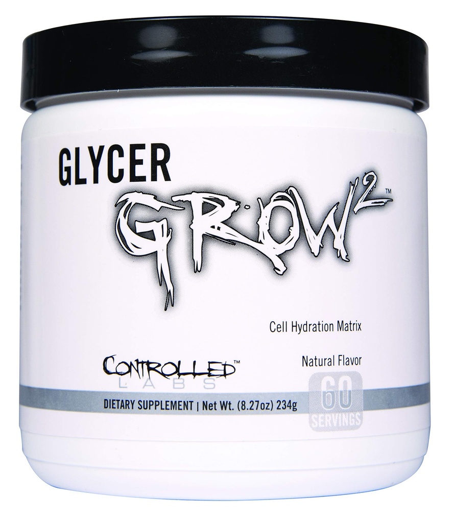 CONTROLLED LABS GlycerGrow 2, Øge Cell Volumen og Vaskularitet, Hjælper Forbedre Endurance, Vækst og Inddrivelse, Hjælper Opretholdelse Workout Intensity, 60 Serveringer, Unflavored
