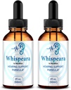 (2 Pack) Whispeara Drops - Officiel Whispeara til støtte sund hørelse, fokus og ydeevne, Alle naturlige Whispeara hørelse støtte Formel, Premium Whispeara Gotas anmeldelse (60 Servere)