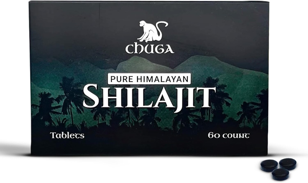 Chuga Pure Himalayan Shilajit Tablets for Mænd & Kvinder