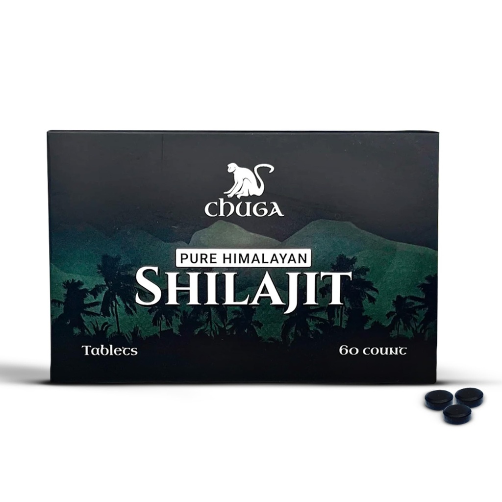 Chuga Pure Himalayan Shilajit Tablets for Mænd & Kvinder