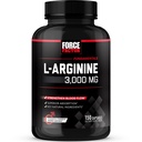 Kraftfaktor L- arginin nitrogenoxid supplement med BioPerine til at hjælpe med at opbygge muskler og støtte stærkere blodgennemstrømning, cirkulation, næringsstof levering, og pumper, L- arginin 3000mg, 3g, 150 kapsler