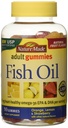 Nature Made Fish Oil Voksen Gummies - Orange Lemon & Strawberry Banana 90 Ct, pakke med 2