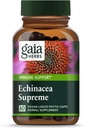Gaia urter Echinacea Supreme - immunsupporttillæg - Echinacea purpurea & Angustifolia Blend to Support Immunsystem * - 60 Vegansk flydende Phyto- kapsler (30- dages forsyning)
