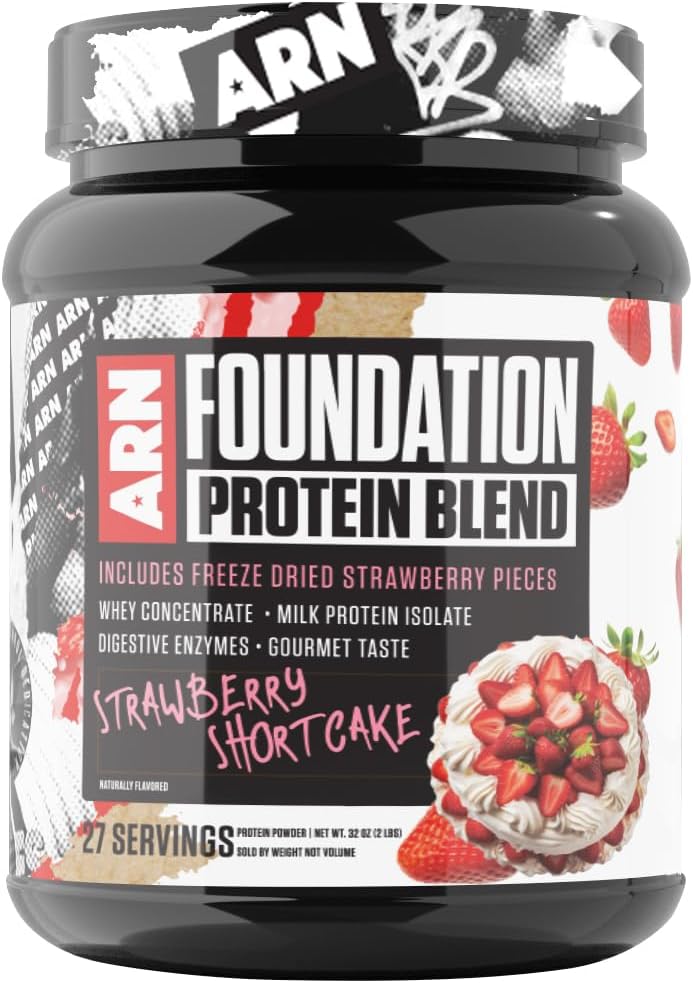 Arms Race Nutrition | ARN | Foundation Protein Blend (2 Pounds, Strawberry Shortcake)