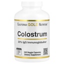 California Gold Nutrition Colostrum Concentrated Bovine Pre-Milk Supplement Featuring Immunoglobulins - Immune Support - Gluten Free, Non-GMO, No Antibiotics - 240 Veggie Capsules