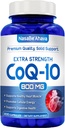 CoQ10 800mg Kapslerne er 124; Vegan Friendly Coenzym Q10 800mg fra Easy Absorption Ubiquinone supplement til Skin Heart og energistøtte er 124; Lavet i USA i cGMP faciliteter (100 Servere)