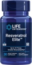 Life Extension Resveratrol Elite, Trans- resveratrol, Sund Age, Kardiovaskulær Sundhed, Brain Health, oxidativ stress, Gluten- Free, Non- GMO, Vegetar, 30 Kapsler