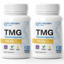 Puregen Labs TMG 750 mg - [høj potens] Trimethylglycin supplement - fremmer sunde homocysteinniveauer, ikke-GMO, NO Gluten og Dairy Mezzogiorno 124; Fremstillet i USA - 2 Pack - Total 240 Vegetariske kapsler