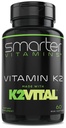 Smarter Vitamin K2 MK7 100mcg, Lavet med K2Vatar og Kale, 60 flydende bløddele