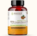 Curcumin (95%) med Black Pepper Extract (for Bedre absorbering), 1300mg, for Immunitet, Joints Helbredsudstyr 124; 60 Veg kapsler, 650 Mg Hver