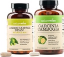 NatureWise Green Coffee Bean 800mg og Garcinia Cambogia 180 Kapsler Vægt Mål Støtte