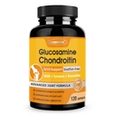 ZEBORA Glucosamine Chondroitin Joint Support, with MSM Turmerisk Boswellia, Glucosamine Sulfate, Glucosamine Chondroitin MSM, for Joint Supports & Relief, 120 Kapsler