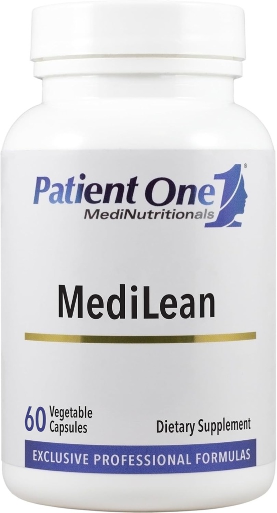 Patient One MediLean + 125; supplement til støtte hjerte og stofskifte * 125; med Capsicum, Chrom og mere • 125; 60 kapsler