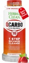 Herbal Clean Qcarbo16 Same-dag Detox Rensning Drik (16 fl oz) - Jordbær Mango Flavor Fuld Krop Rensning * Detox Drik for moderat toksin niveau *, vitamin B2 og vitamin B12 for mænd og kvinder