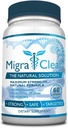All Natural Migraine Support - Magnesium, Ginkgo Biloba, Ginger, White Willow, Feverfew - 60 Capsules - 1 Bottle