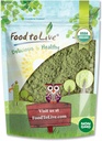 Food to Live Organic Alfalfa Powder, 1,5 Pounds - Non-GMO, Raw Tørret hele unge blade, Vegan, Great for Bagning, Juices, Smoothies, Shakes, Tea, og drikkevarer. God kilde til kostfibre og protein