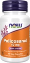 Now Foods Supplements, Policosanol 10 mg, Blend of Long- Chain Fat alkohols (LCFA 'er) Afledt fra Sugar Cane, 90 Veg Capsules