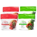 JuicePlus + Frugt & Vegetabilsk Blend Soft Chews - Tasty Vegan Fruit, Veggie Gummy Vitaminer til voksne & Børn - 4 måneder Supply 4 pakker (2 af hver smag)