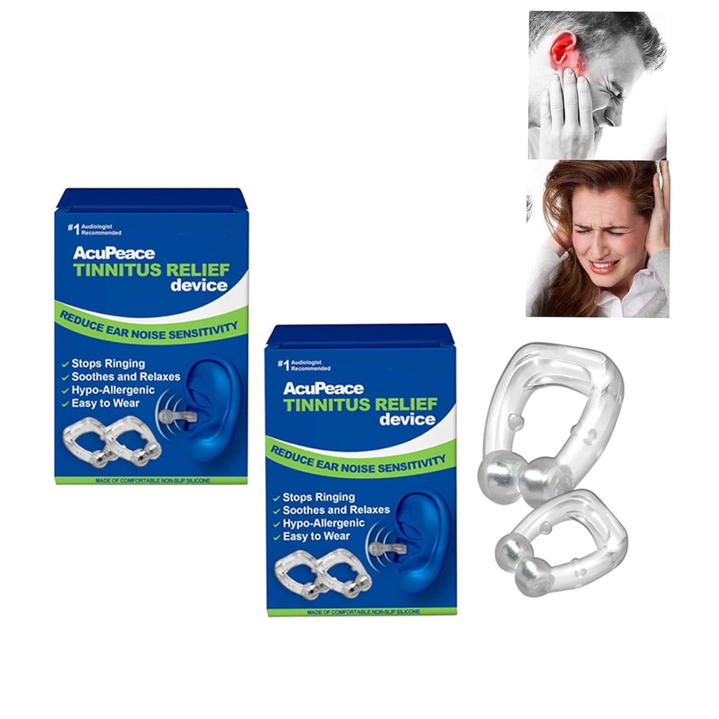 Generisk Ear Popper Ear Relief Device, Ear Pressure Relief Device, Tinnitus Relief for Ringøre (2 par)